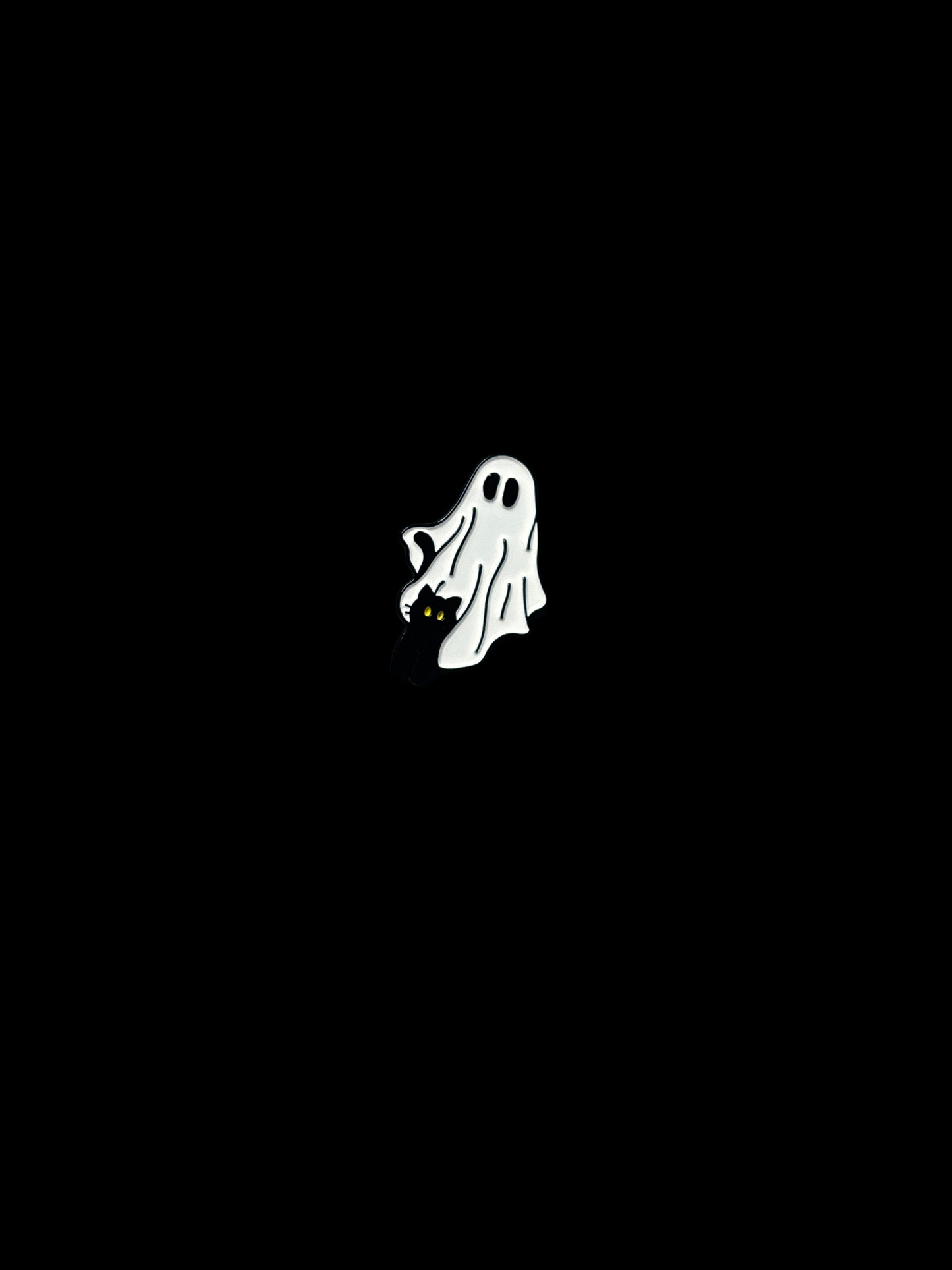 Ghost with Cat Badge