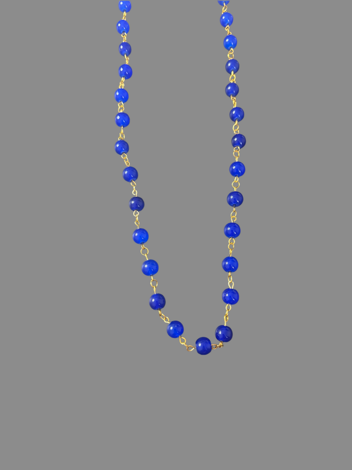 Blue Beaded Necklace