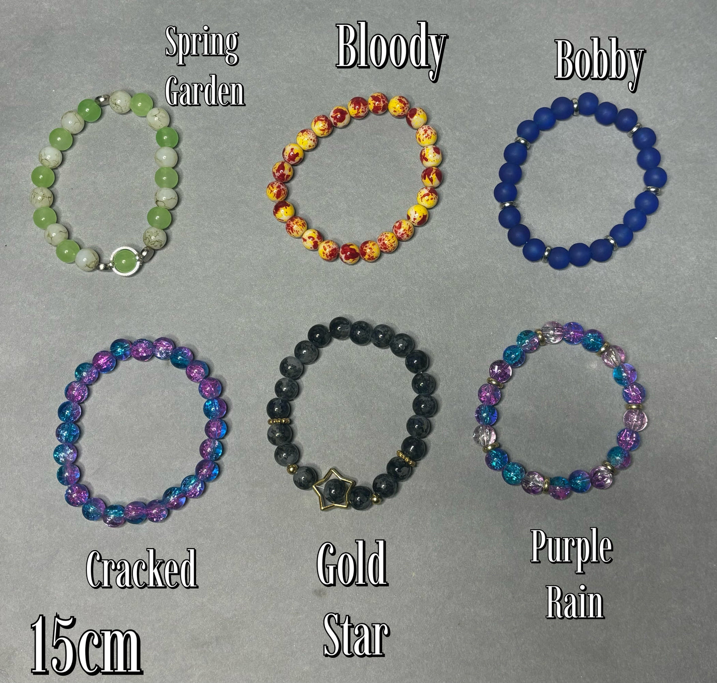 Beaded Bracelets - 15cm