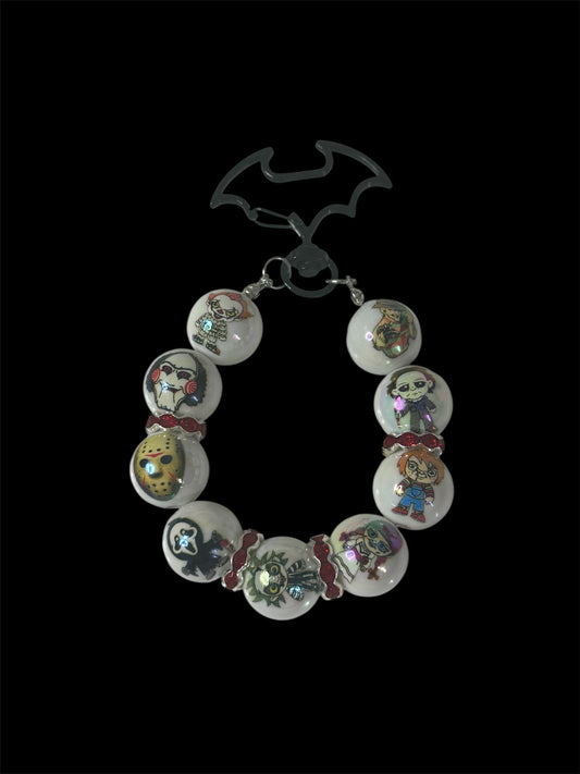 Beaded Keyring - Horror Icons